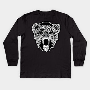 Ornate Bear Kids Long Sleeve T-Shirt